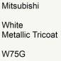 Preview: Mitsubishi, White Metallic Tricoat, W75G.